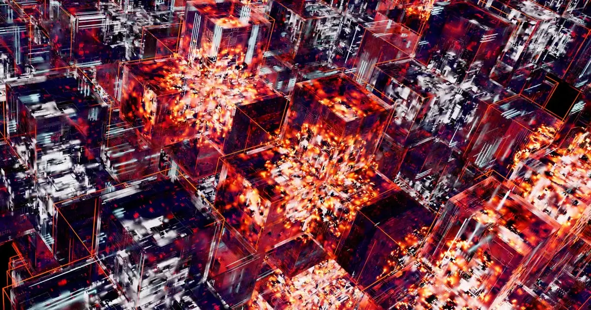 Abstract interconnected digital network representing entity relationships and brand authority in AI search